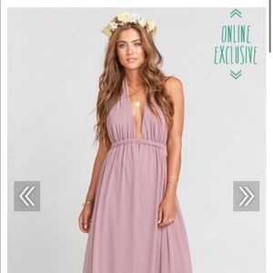Show Me Your MuMu Halter Bridesmaid Dress